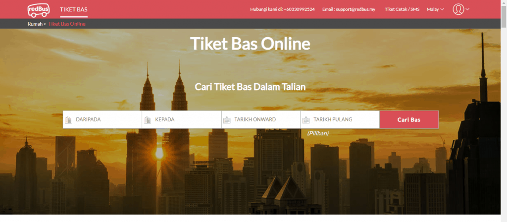 tiket bas online