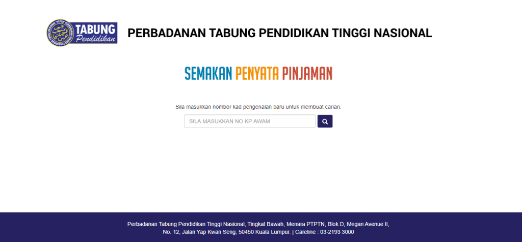 semakan ptptn online