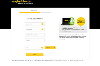 cara daftar maybank2u