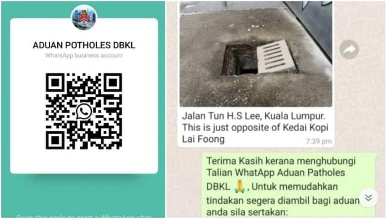 aduan potholes dbkl