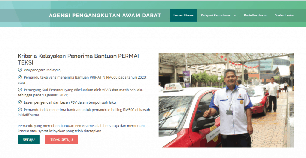 bantuan permai teksi