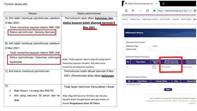 semakan isinar tanpa syarat