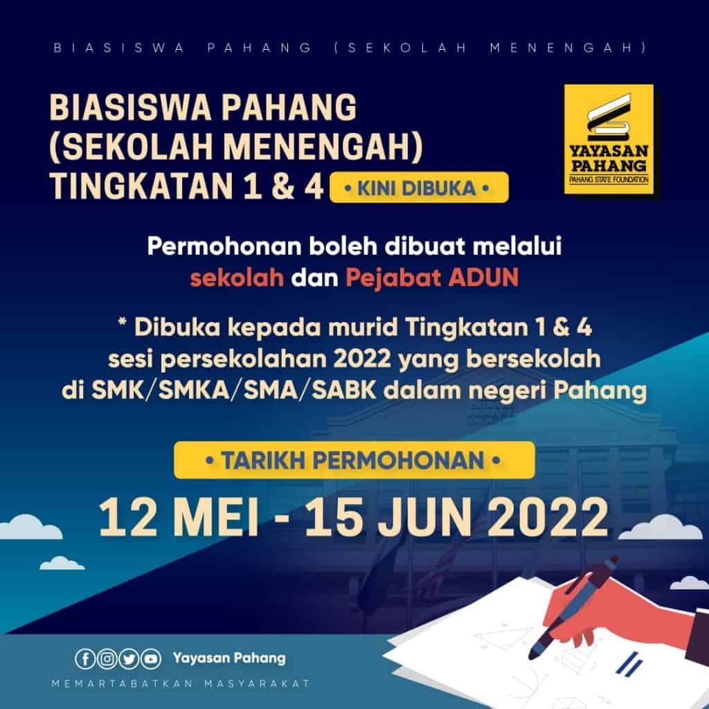 biasiswa yayasan pahang 2022