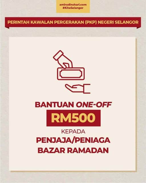 bantuan peniaga bazar ramadan selangor 