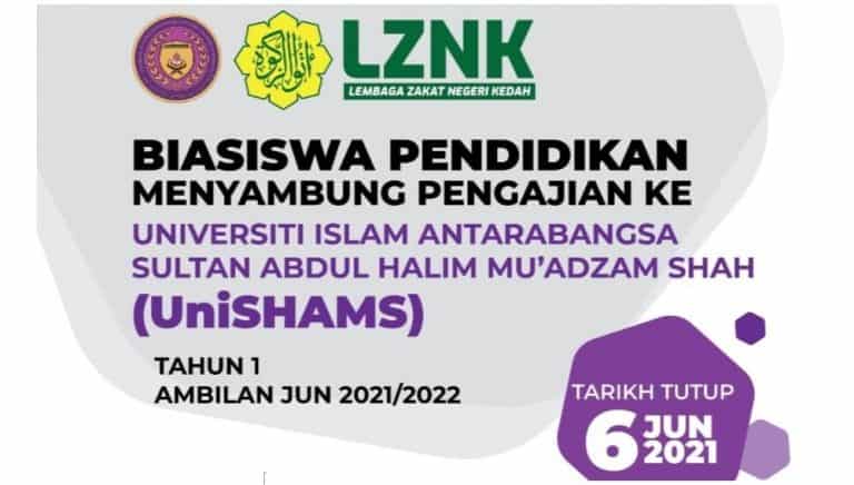 biasiswa unishams 2021