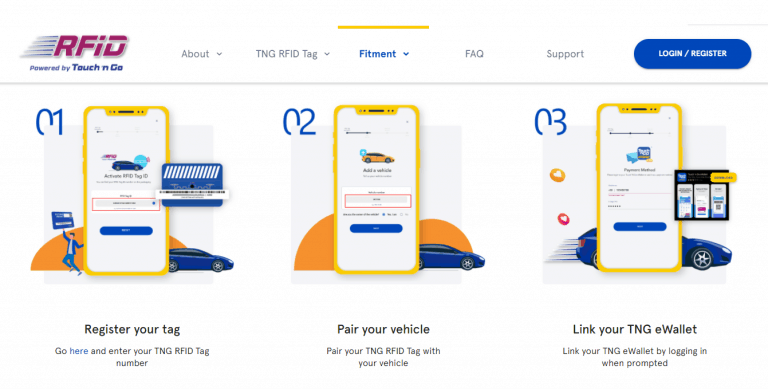 cara pasang daftar rfid tag