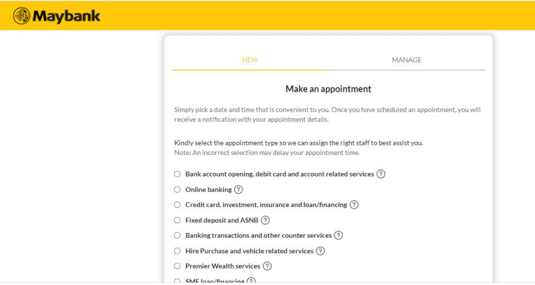 temujanji online maybank ezyq