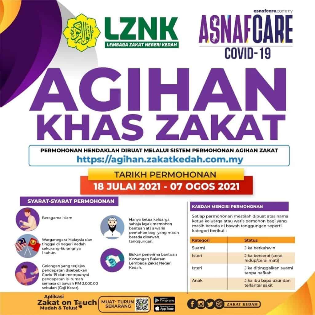 agihan khas zakat kedah lznk