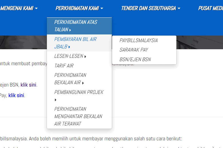 bil air sarawak