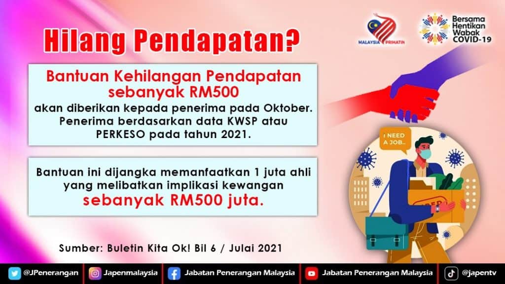 bantuan kehilangan pendapatan bkp