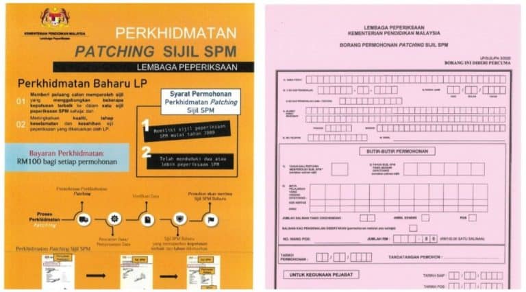 patching sijil spm