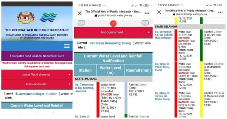 semakan info banjir terkini