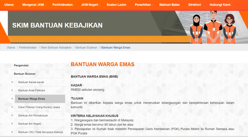 bantuan warga emas