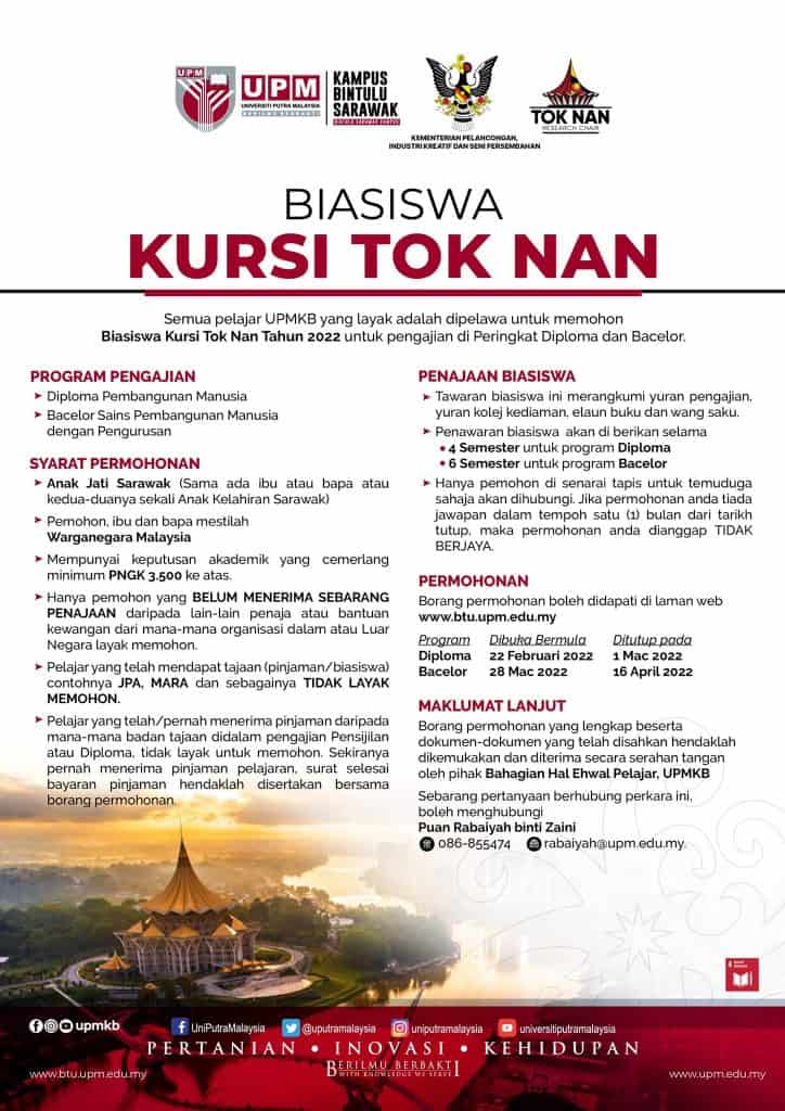 biasiswa kursi tok nan