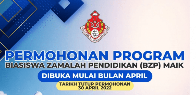 Program Biasiswa Zamalah Pendidikan MAIK 2022