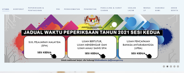 jadual spm 2021 sesi kedua