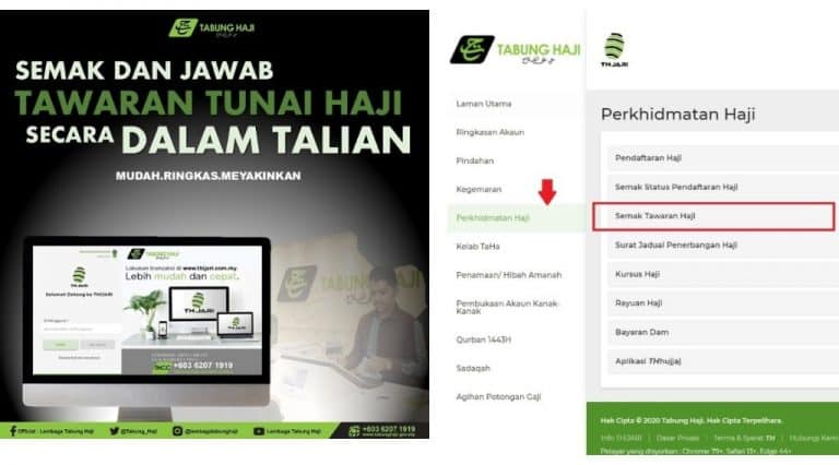 semak tawaran haji online