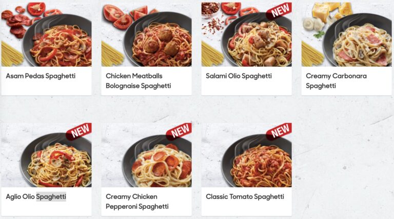  menu Pizza Hut