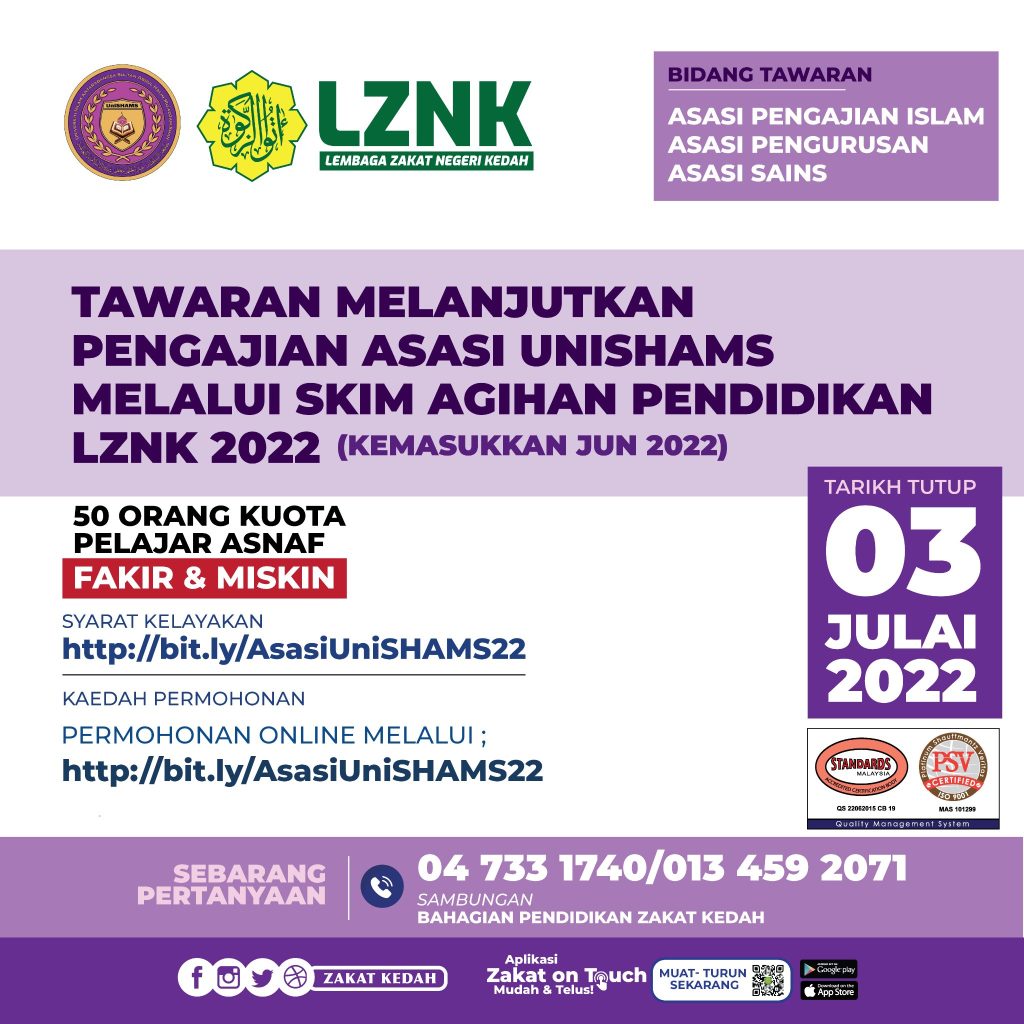 tajaan pengajian LZNK