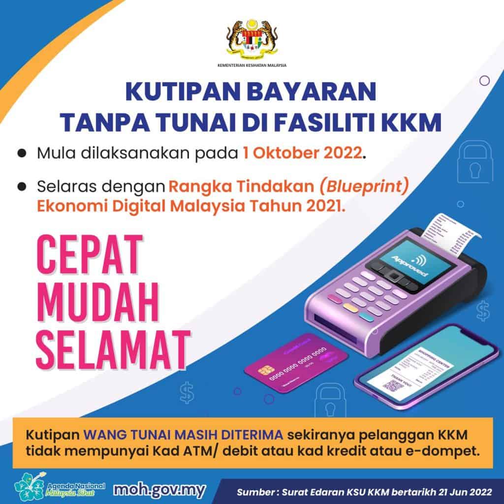 bayaran tanpa tunai kkm