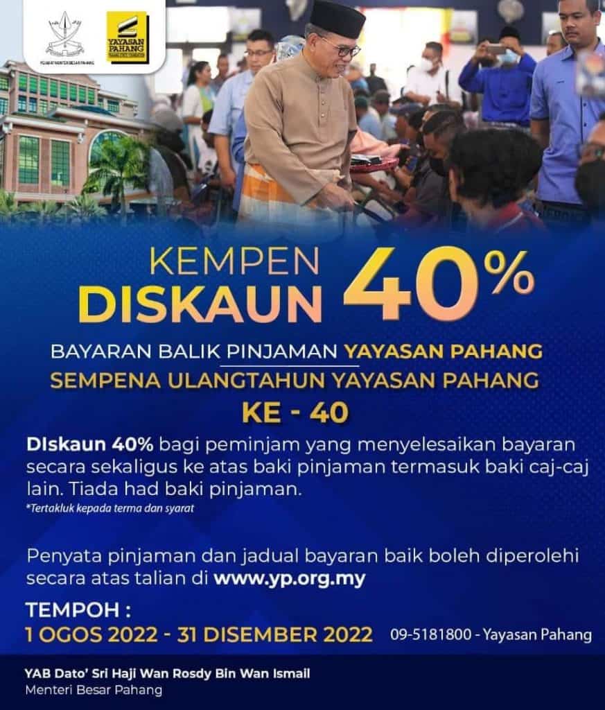 diskaun yayasan pahang