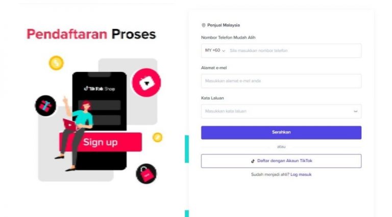 cara daftar tiktok shop
