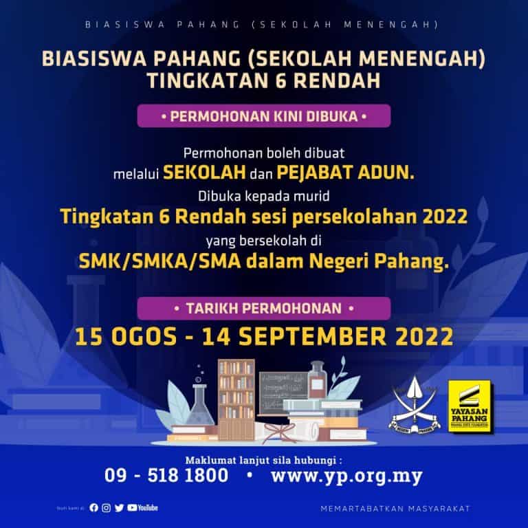 biasiswa pahang sekolah menengah