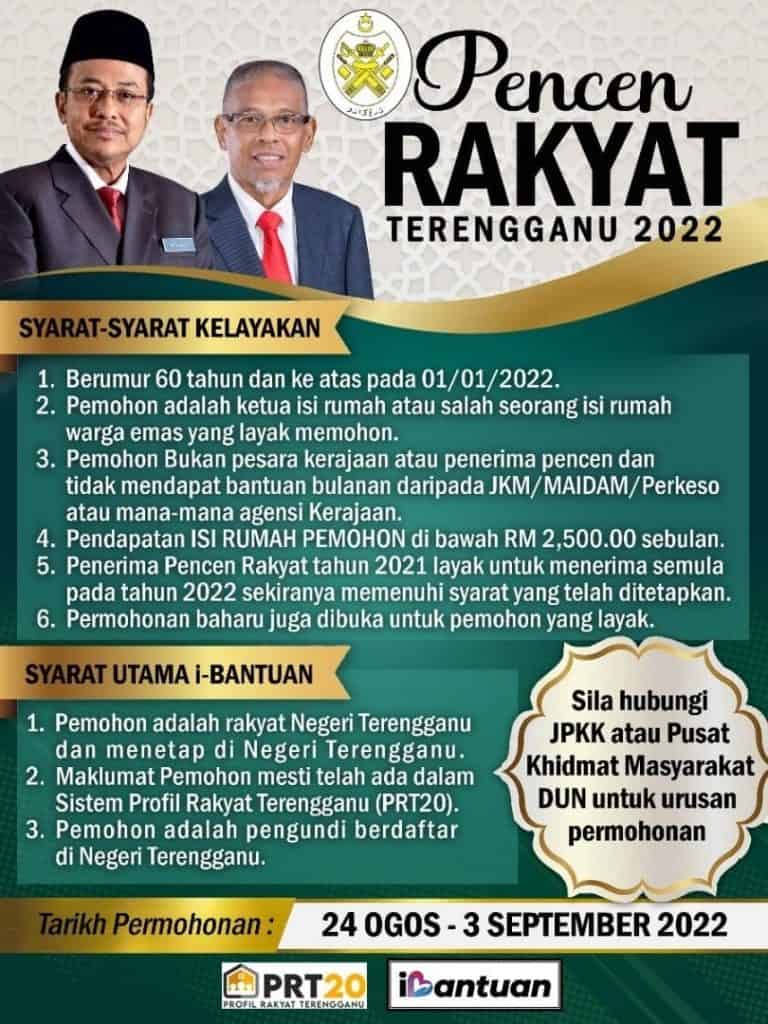 ibantuan terengganu pencen rakyat