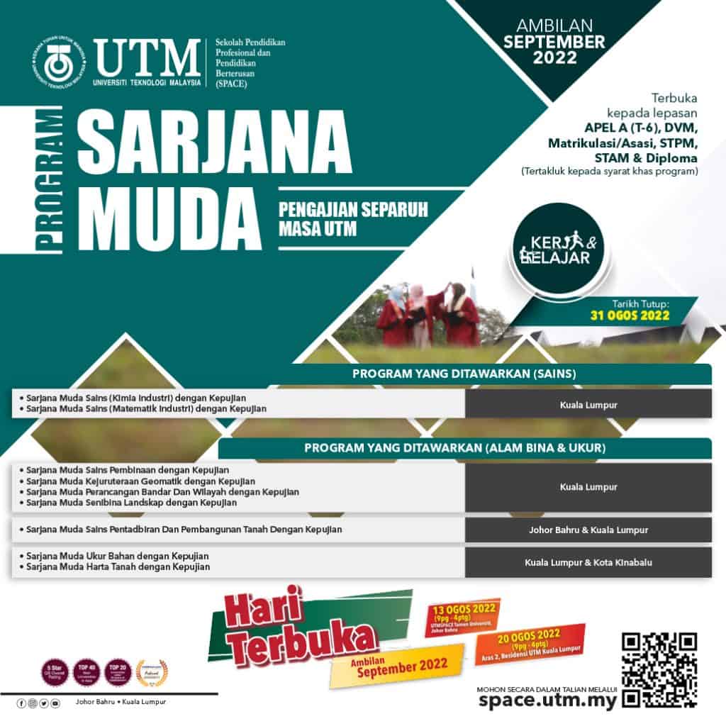 sarjana separuh masa utm