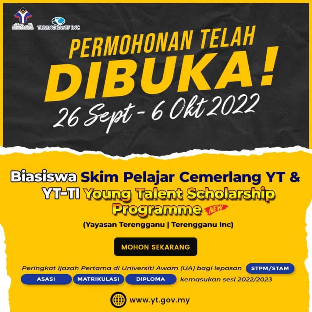 Biasiswa Skim Pelajar Cemerlang young talent scholarship