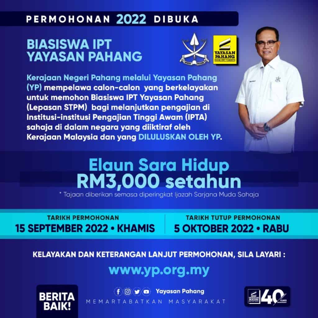 Biasiswa Anak Yatim Yayasan Pahang