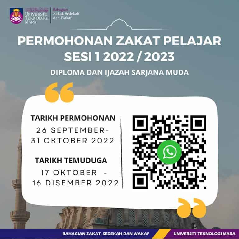 zakat pelajar uitm zawaf