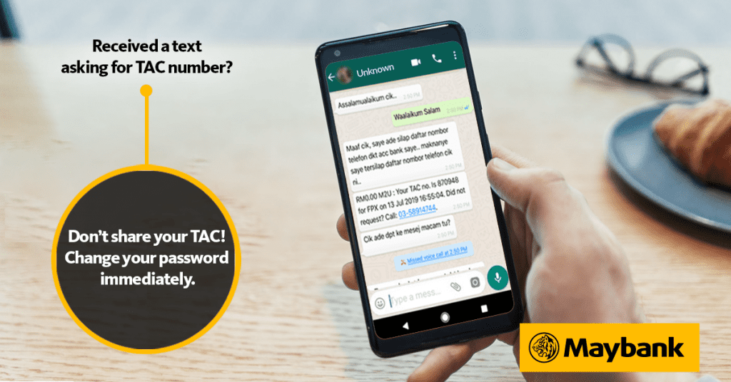 TAC Number Maybank2u