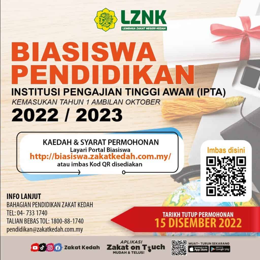 Biasiswa Pendidikan IPTA LZNK