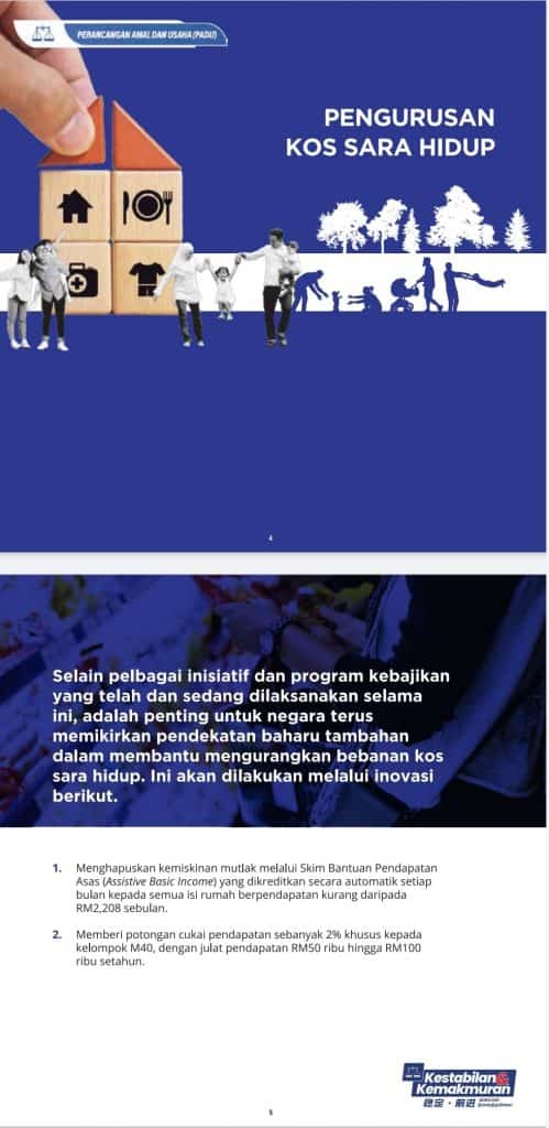 manifesto barisan nasional BN