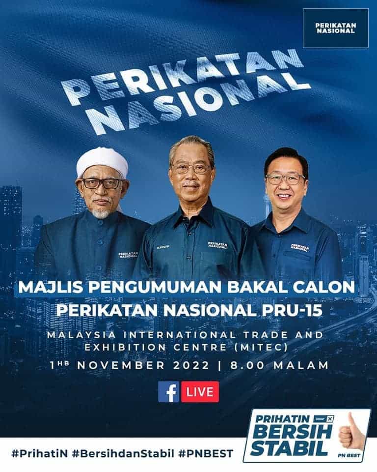 calon perikatan nasional pn