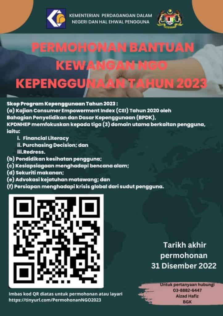 Bantuan Kewangan NGO Kepenggunaan