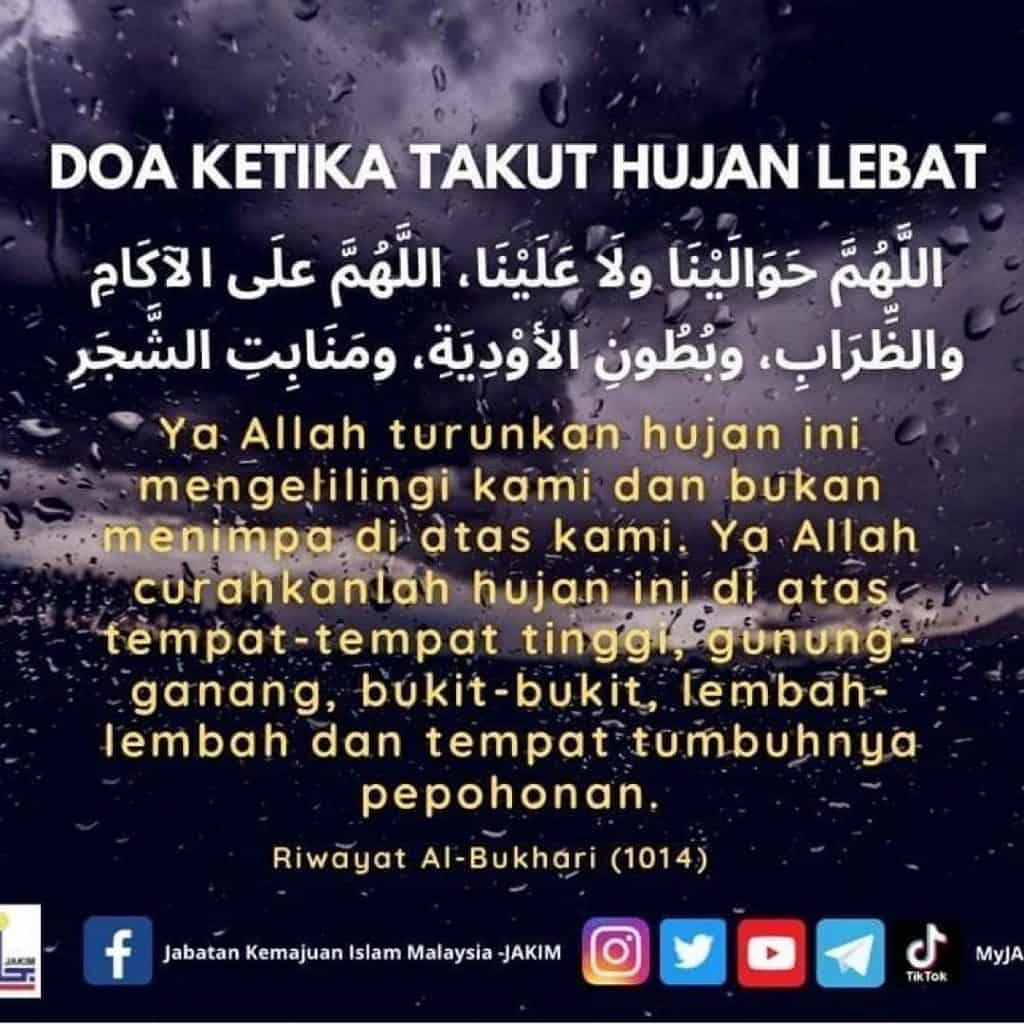 Doa Ketika Hujan dan Banjir