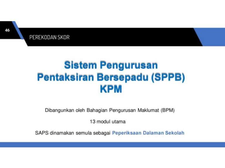 pelaporan sppb