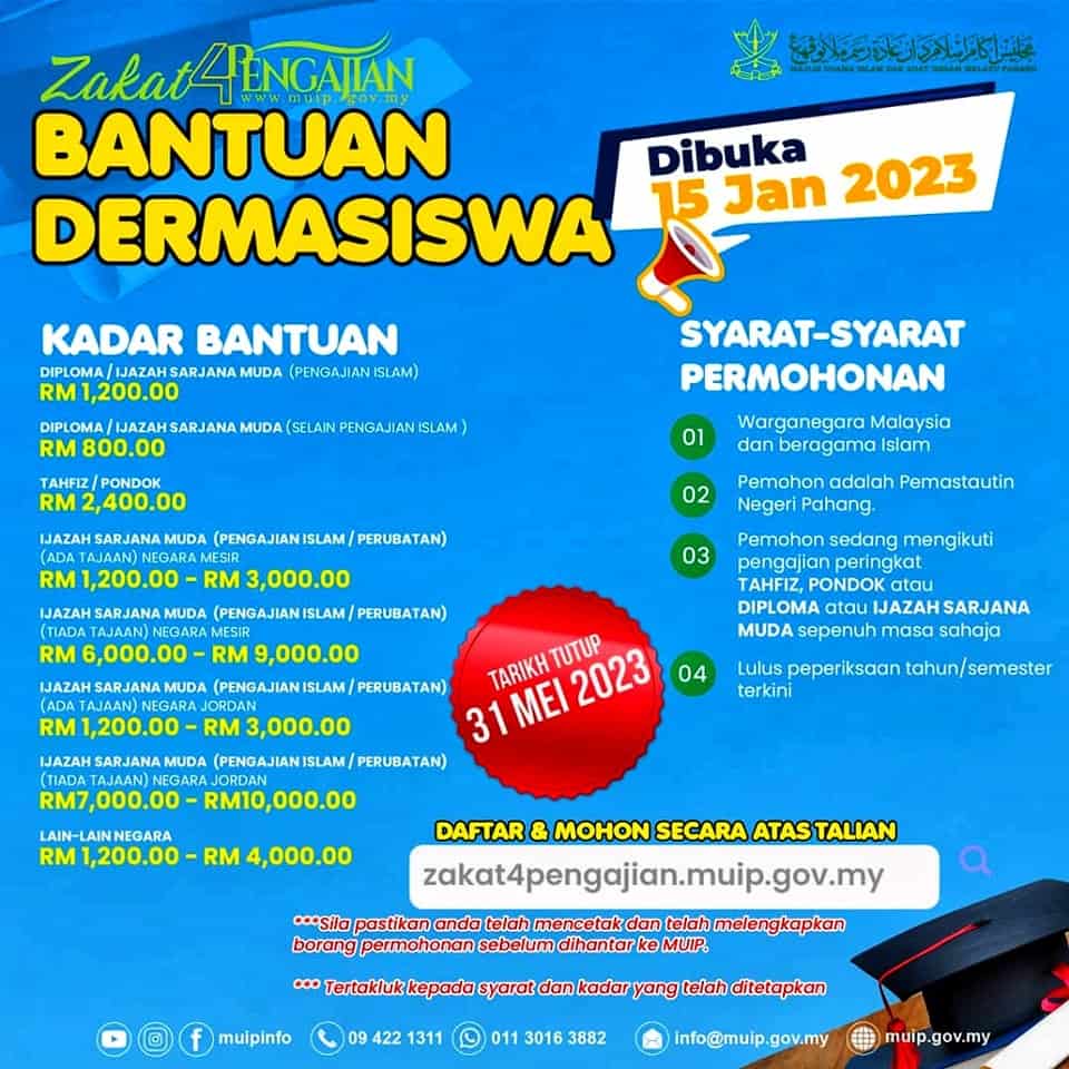 Bantuan Dermasiswa MUIP