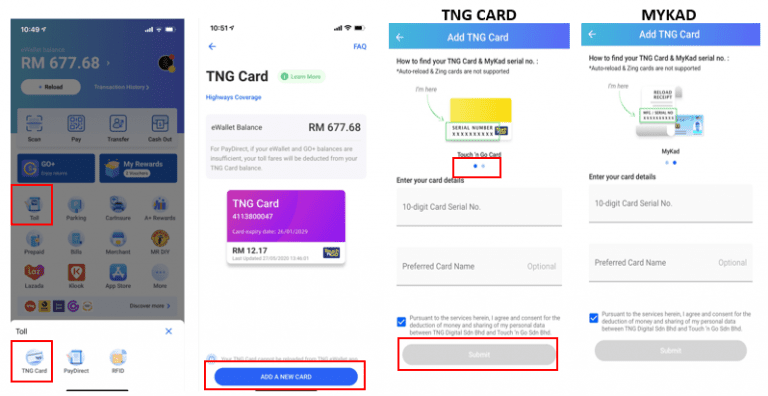 cara top up touch n go ewallet