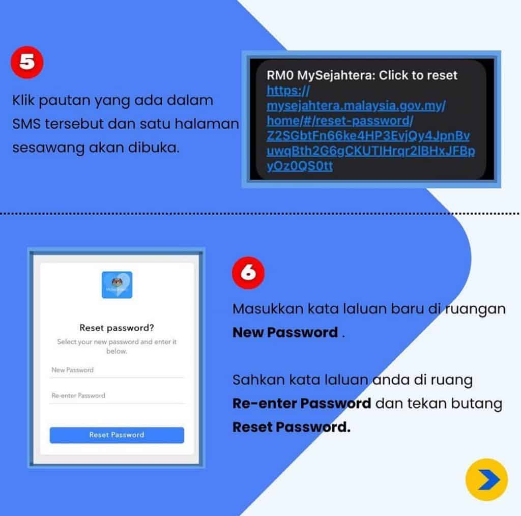 lupa kata laluan mysejahtera password