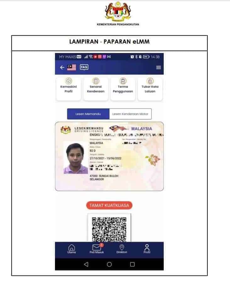 Myjpj online cukai jalan lesen memandu e-lkm e-lmm