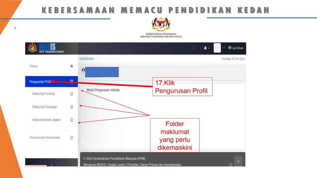 pendaftaran tahun 1 ONLINE IDME KPM