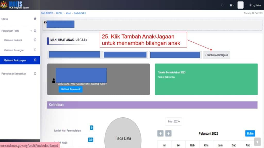 pendaftaran tahun 1 ONLINE IDME KPM