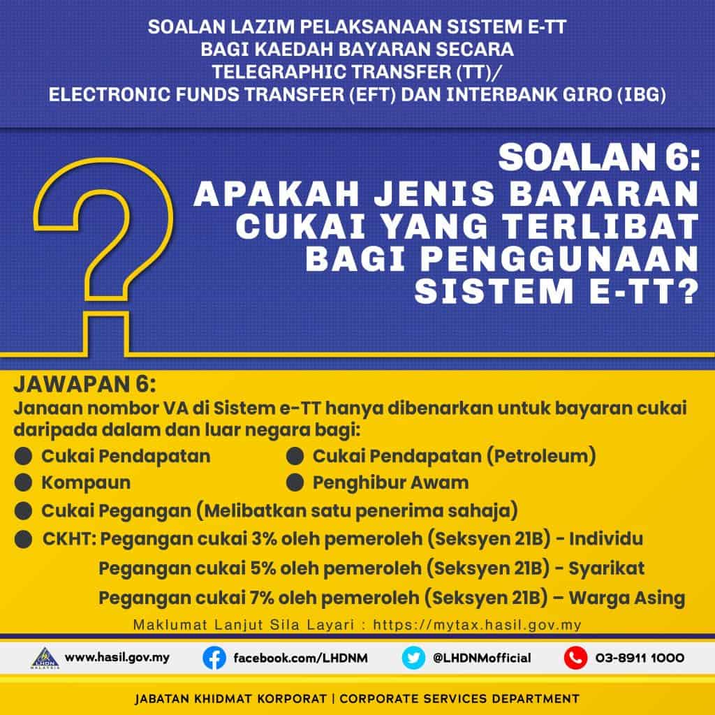 e-tt lhdn sistem ett hasil cukai