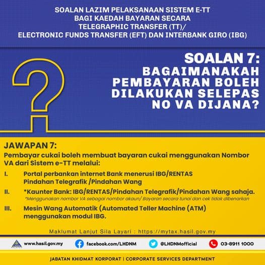 e-tt lhdn sistem ett hasil cukai tax