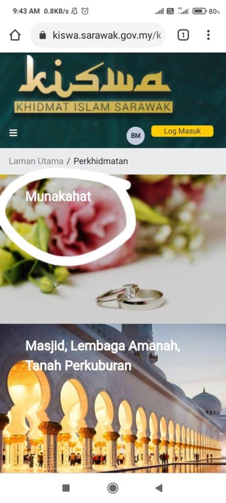 eMunakahat Sarawak nikah