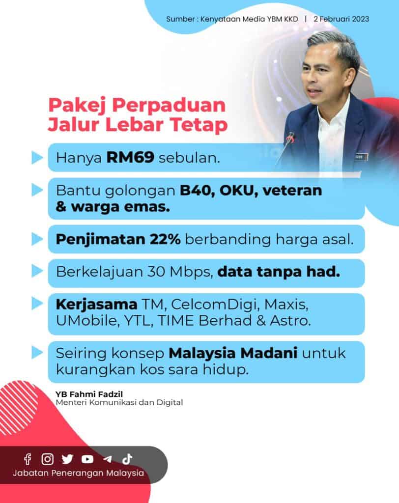 Pakej Perpaduan Jalur Lebar tetap internet