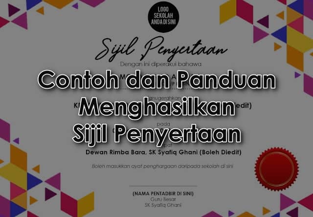 sijil penyertaan